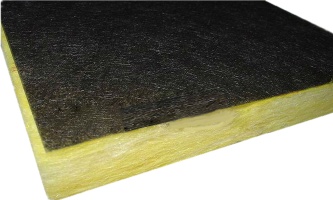 Glass Wool Board with Black Tissue Facing