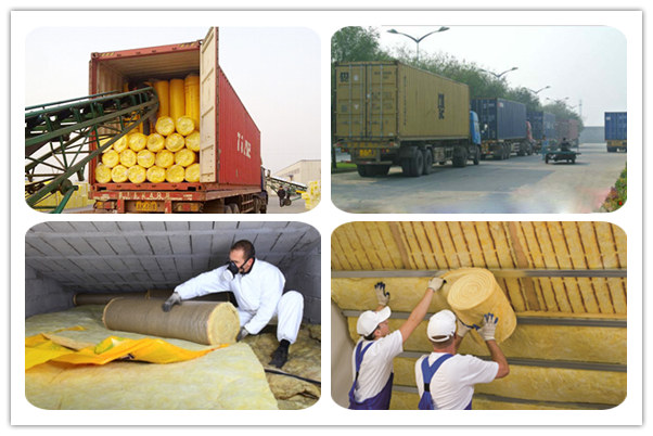 Glass wool insulation with Kraft Facing